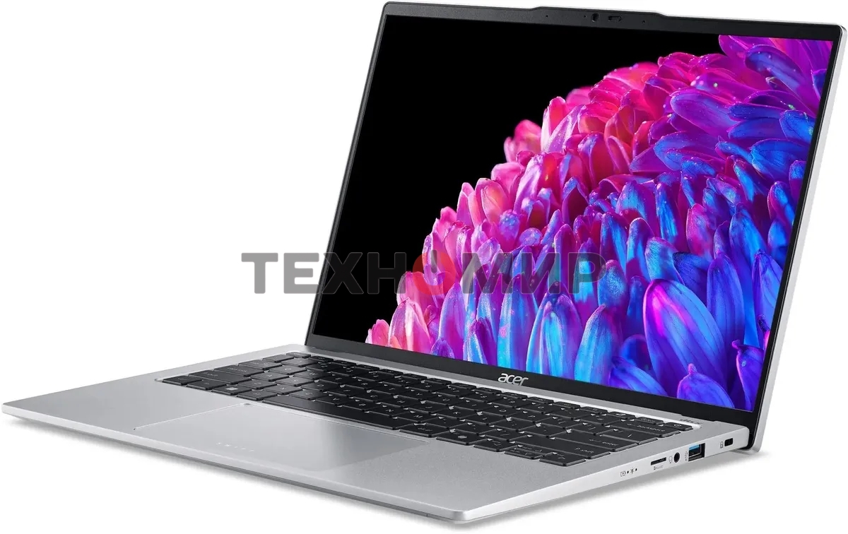 Ноутбук Acer Swift Go 14 SFG14-73-70EH серебристый NX.KSGCD.002 Core Ultra 7 155H 16Gb SSD 1Tb Intel Arc 14