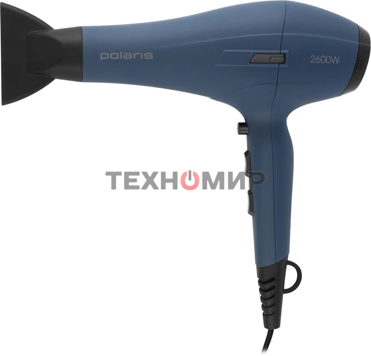 Фен Polaris PHD 2600ACi Salon Hair синий, 2600 Вт, ионизация