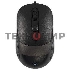 Мышь проводная Oklick 310M черный/серый, 2400 dpi, USB, кнопки - 4