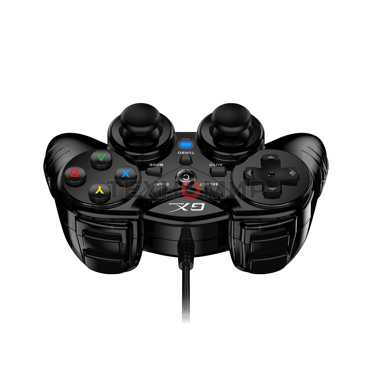 Геймпад Genius GX-17UV, (PC, PlayStation 3), two vibration motors, 2 joysticks, cable: 1.8 m, color: черный