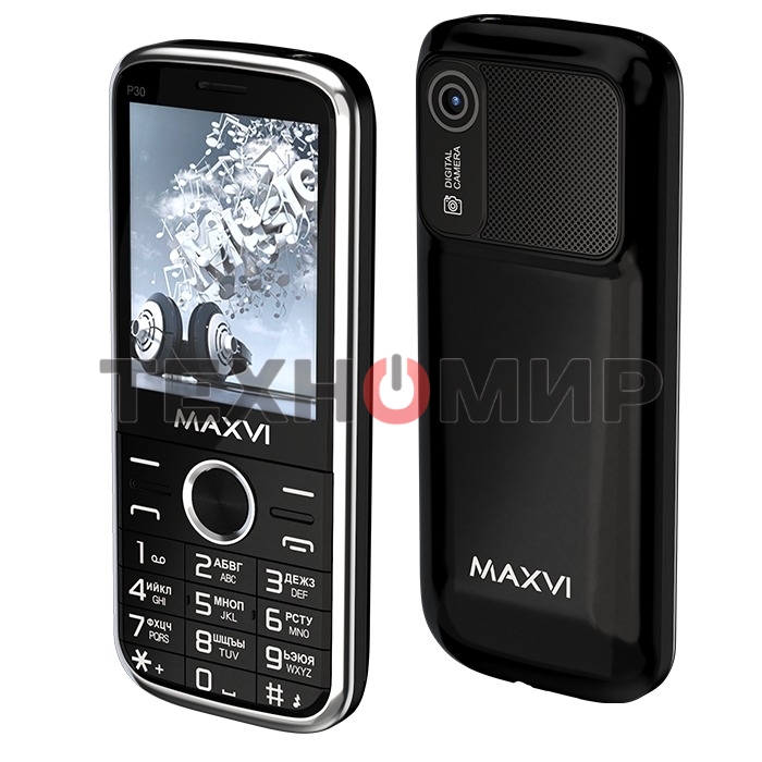 Мобильный телефон Maxvi P30 черный