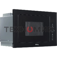 Встраиваемая микроволновая печь Korting KMI 825 TGN черный, 25 л, 900 Вт, переключатели - сенсор