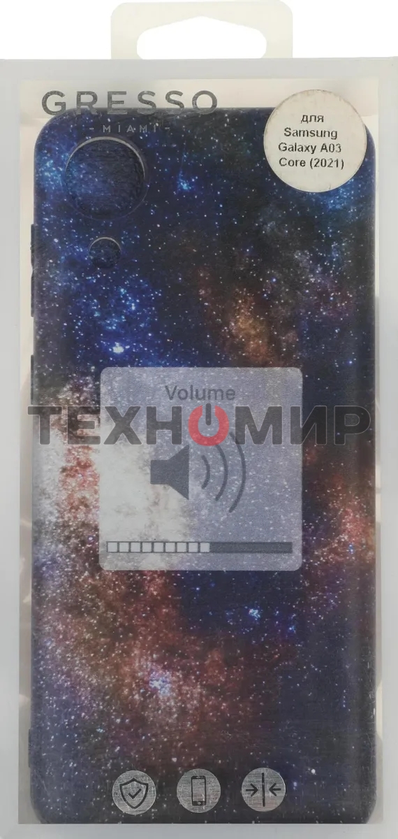 Чехол (клип-кейс) Gresso Meridian, для Samsung Galaxy A03 Core, черный gr17aaae8932