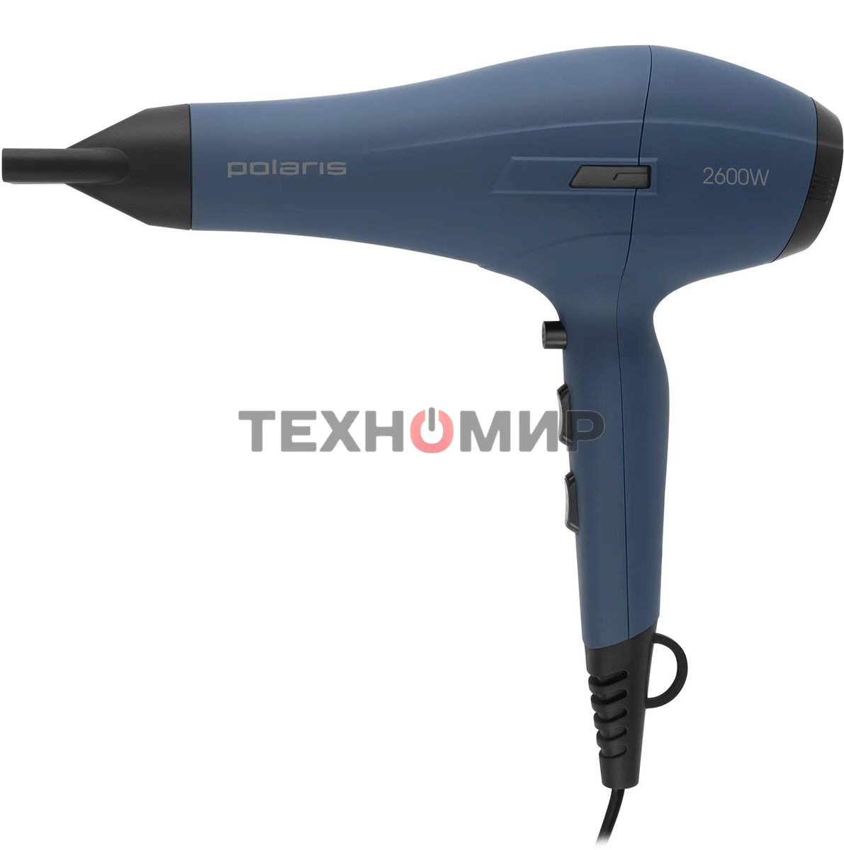 Фен Polaris PHD 2600ACi Salon Hair синий, 2600 Вт, ионизация