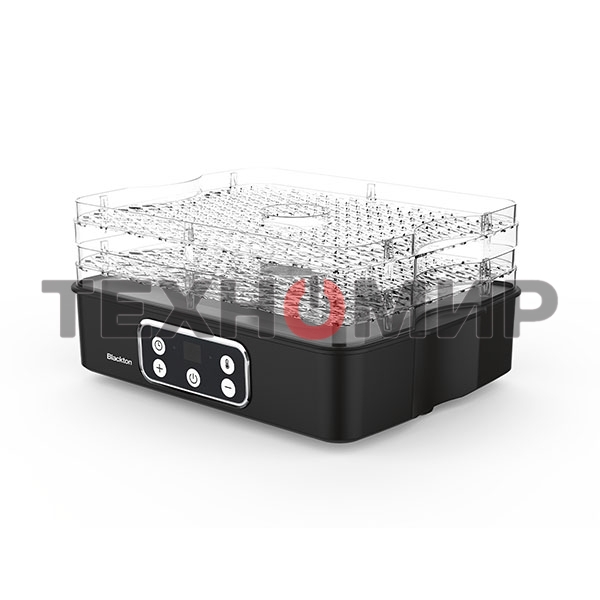 Сушилка для овощей и фруктов Blackton Bt FD1112 Black, Мощность 240 Вт, Регулировка температуры 35-70 °С, Таймер 1-72 часа