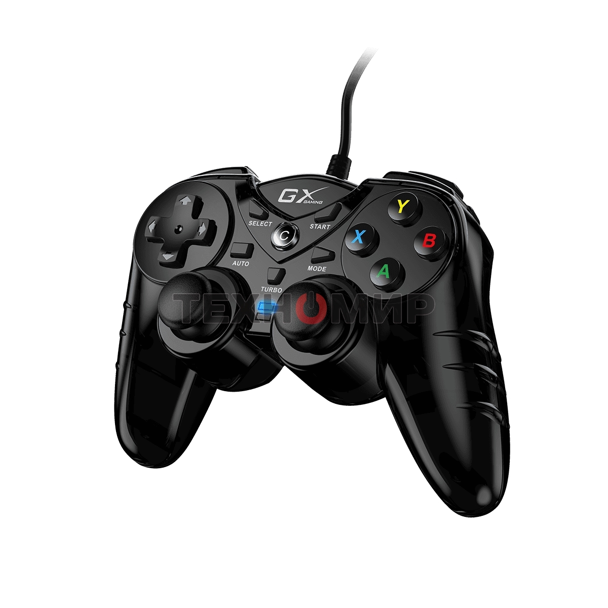 Геймпад Genius GX-17UV, (PC, PlayStation 3), two vibration motors, 2 joysticks, cable: 1.8 m, color: черный