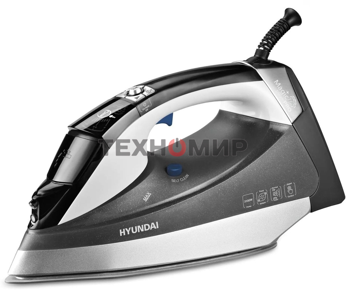 Утюг Hyundai H-SIP3100 3100 Вт серый/серебристый
