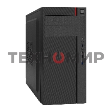 Компьютерный корпус Miditower ExeGate AA-440U-AA500 (ATX, AA500 8 см, 2*USB+1*USB 3.0, аудио, черный)