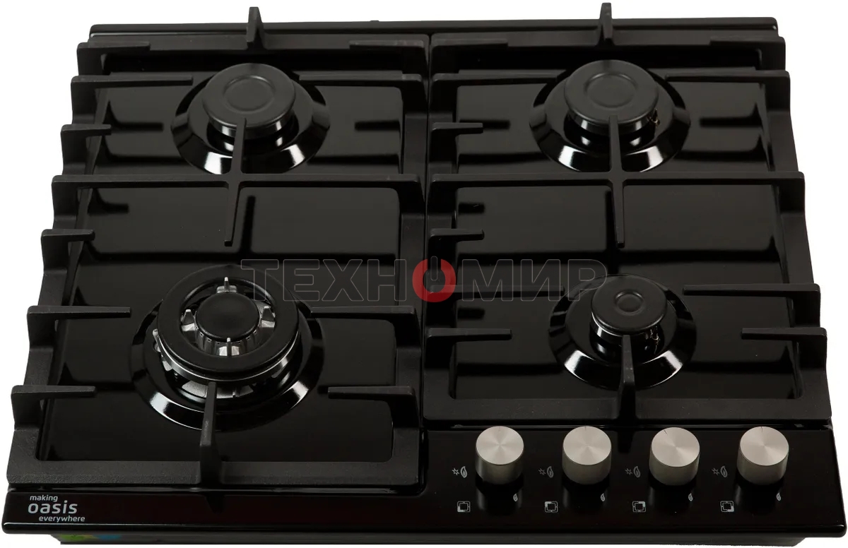 Газовая варочная поверхность Oasis P-MBRT черный