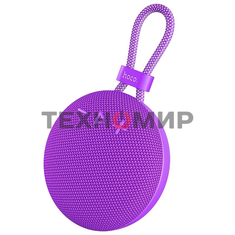Портативная колонка круглая HOCO BS60 фиолетовый