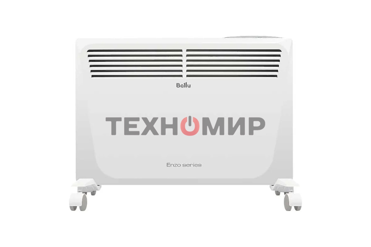 Конвектор электрический Ballu Enzo BEC/EZER-1500 белый, 1500 Вт, 20 м2, термостат, дисплей