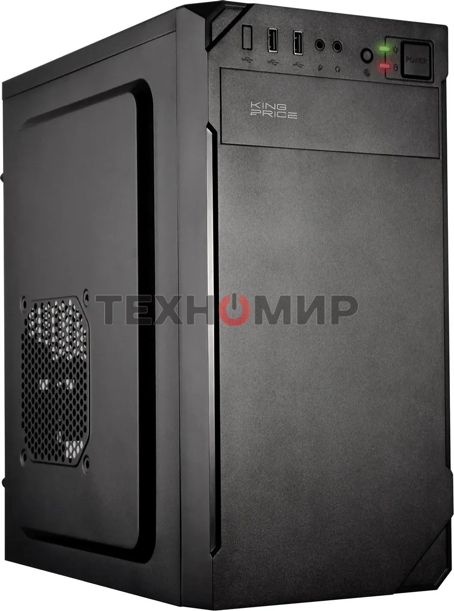 Компьютерный корпус KingPrice KPCC-MN209 черный без БП mATX 1x80мм 2x120мм 2xUSB 2.0 audio
