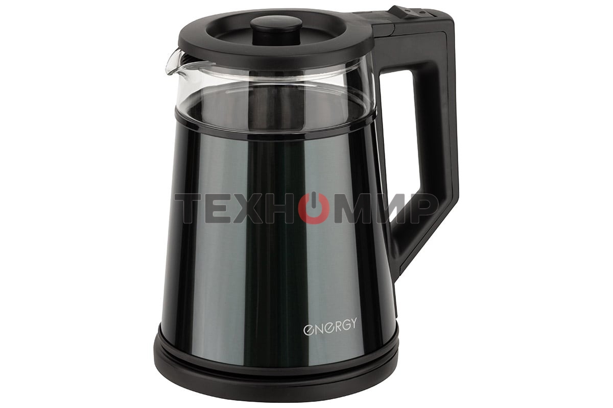 Чайник электрический Energy E-200 (1,2 л, диск), мета л, корпус