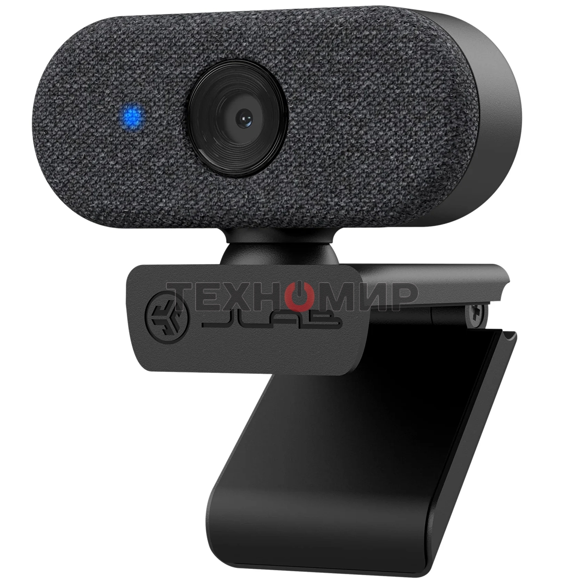 Веб-камера JLab GO 1920x1080, 30 кадр/с, USB Type-A, микрофон, автоосвещение, универсальное крепление