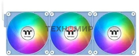 Вентилятор для корпуса Thermaltake CT140 EX Sync Hydrangea ARGb 140х140x25 синий (упаковка 3шт) CL-F197-PL14BU-A