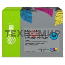 Картридж струйный Cactus CS-CB337 №141 трехцветный (9 мл.) для HP DJ D4263/D4363/D5360/DJ J5783/J6413
