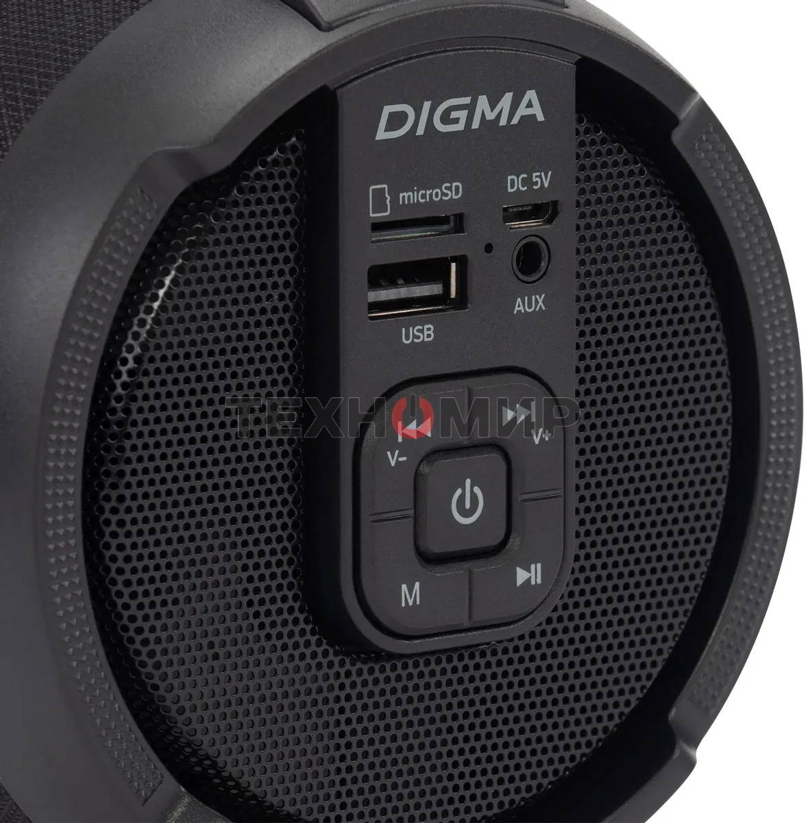 Колонка портативная Digma D-PS1520 черный/черный 16W 1.0 BT 10м 1500mAh (SP1520B)