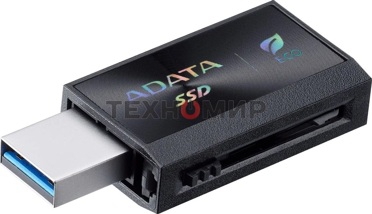 Внешний SSD ADATA SC730, 512 Gb, USB 3.2 Gen 2 Type-A/Type-C, R/W 600/600, черный