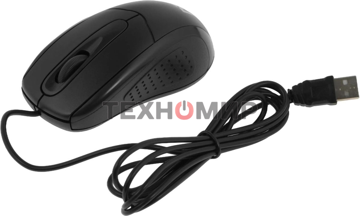 Мышь проводная Defender Standard MB-580 черный, 1000 dpi, USB, кнопки - 3