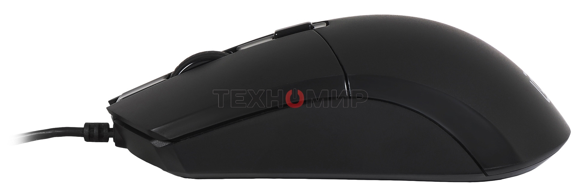 Мышь проводная Oklick 207M черный, 2400 dpi, USB, кнопки - 4