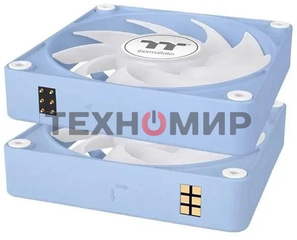 Вентилятор для корпуса Thermaltake CT140 EX Sync Hydrangea ARGb 140х140x25 синий (упаковка 3шт) CL-F197-PL14BU-A