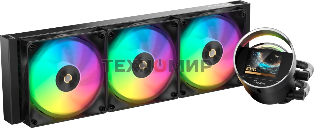 Система охлаждения Ocypus Sigma L36 BK ARGB, 360мм, LCD Pump 2.4