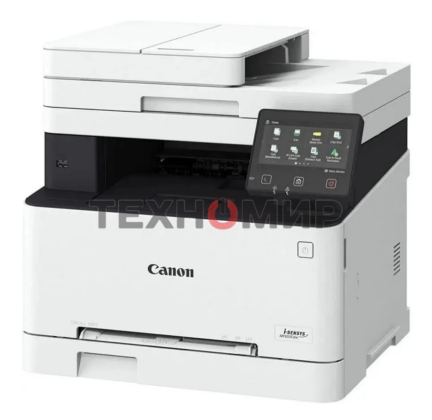 МФУ лазерное Canon i-SENSYS MF655Cdw, A4, цветное, печ. 21 стр/мин, скан. до 27 стр/мин (ч/б) 14 стр/мин (цвет), 1200 x 1200 dpi (принтер) 600x600dpi (сканер), USB, RJ-45, Wi-Fi, Air Print, Mopria