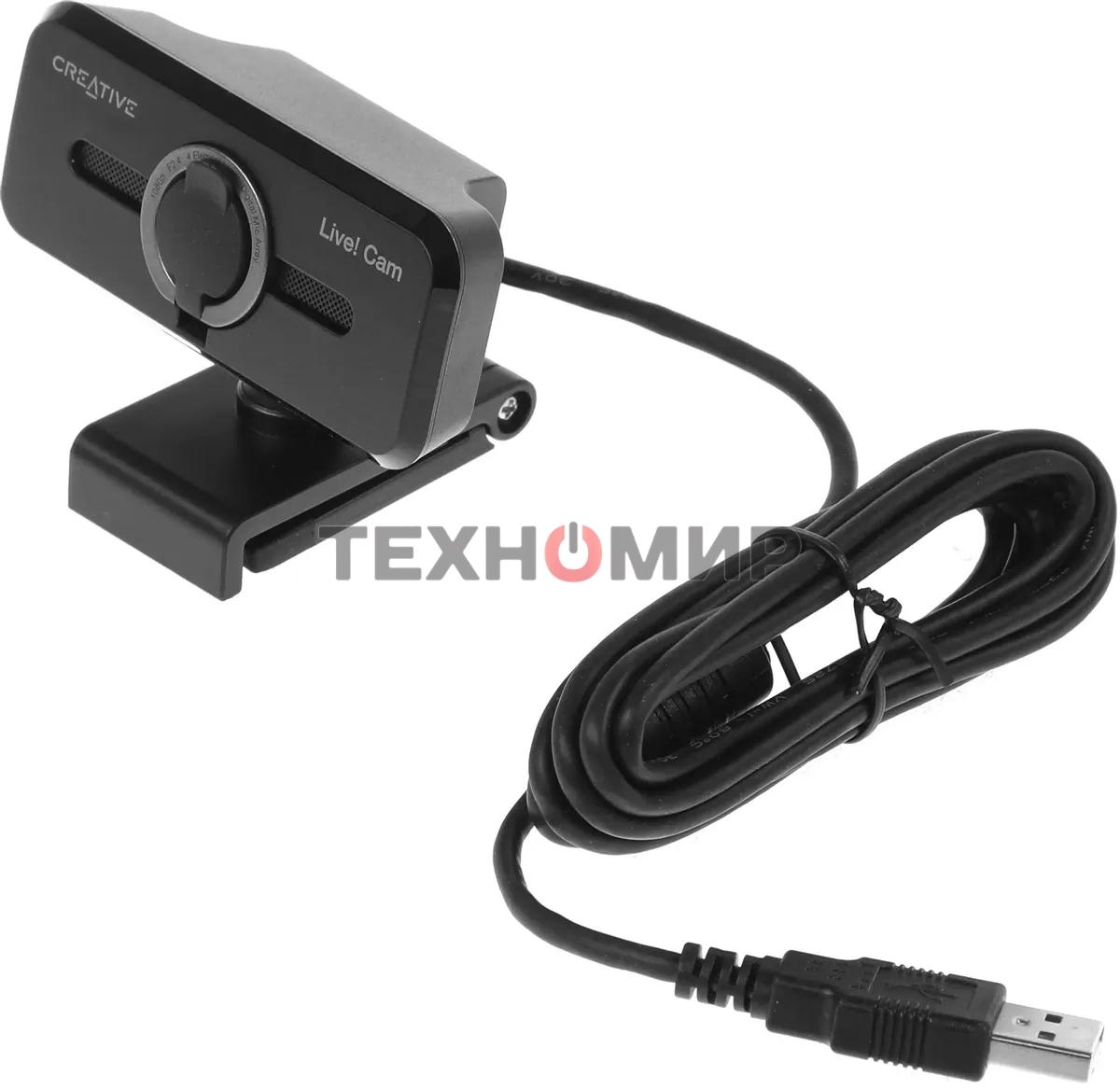 Веб-камера Creative Live! Cam Sync 1080p V2 1920x1080, 30 кадр/с, USB Type-A, микрофон, шторка приватности, универсальное крепление