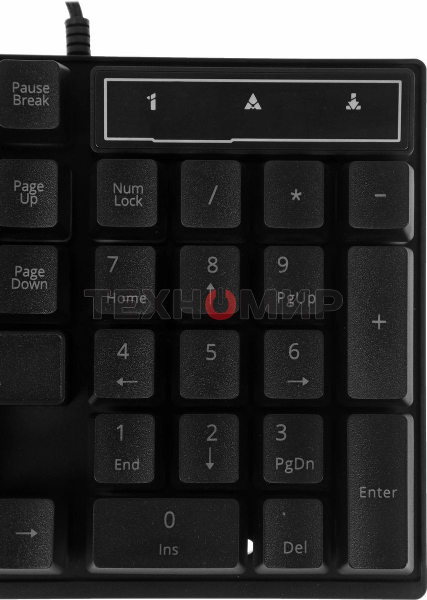 Комплект клавиатура+мышь Defender Aura MKP-117 проводной, USB, 2400 DPI, черный