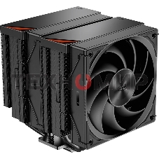 Кулер для процессора PCCooler RZ620 BK (260W, 4-pin PWM, 157.5мм, Al/Cu, 6x6мм, 1x120мм, 86.73CFM, 32dBA, 2200RPM, S: 1851/1700/1200/115X, AM5/AM4, черный)