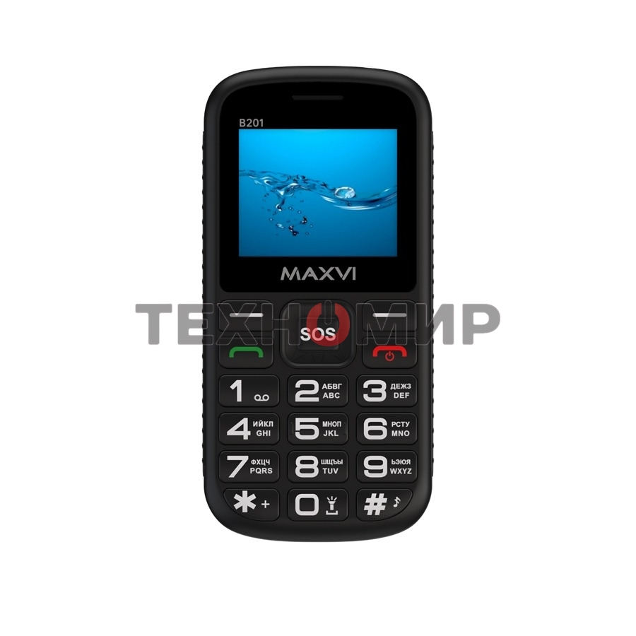 Мобильный телефон Maxvi B201 черный