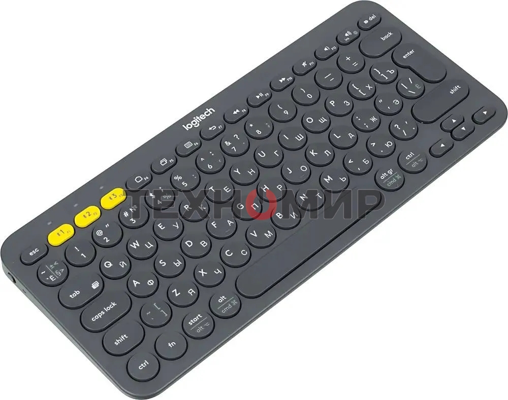 Клавиатура беспроводная Logitech K380, Bluetooth, темно-серый