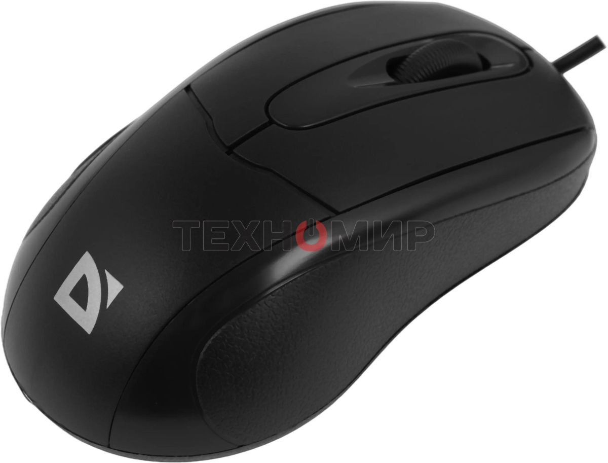 Мышь проводная Defender Standard MB-580 черный, 1000 dpi, USB, кнопки - 3