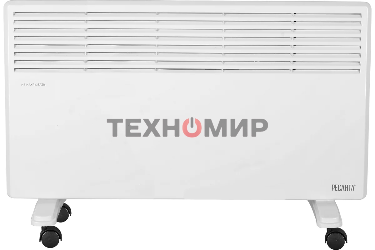 Конвектор электрический Ресанта ОК-2500 белый, 2500 Вт, 30 м2, термостат