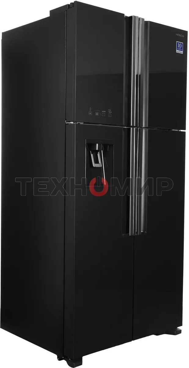 Холодильник Hitachi R-W660PUC7 GGR серый двухкамерный 396/144л морозилка сверху No Frost, Side by Side