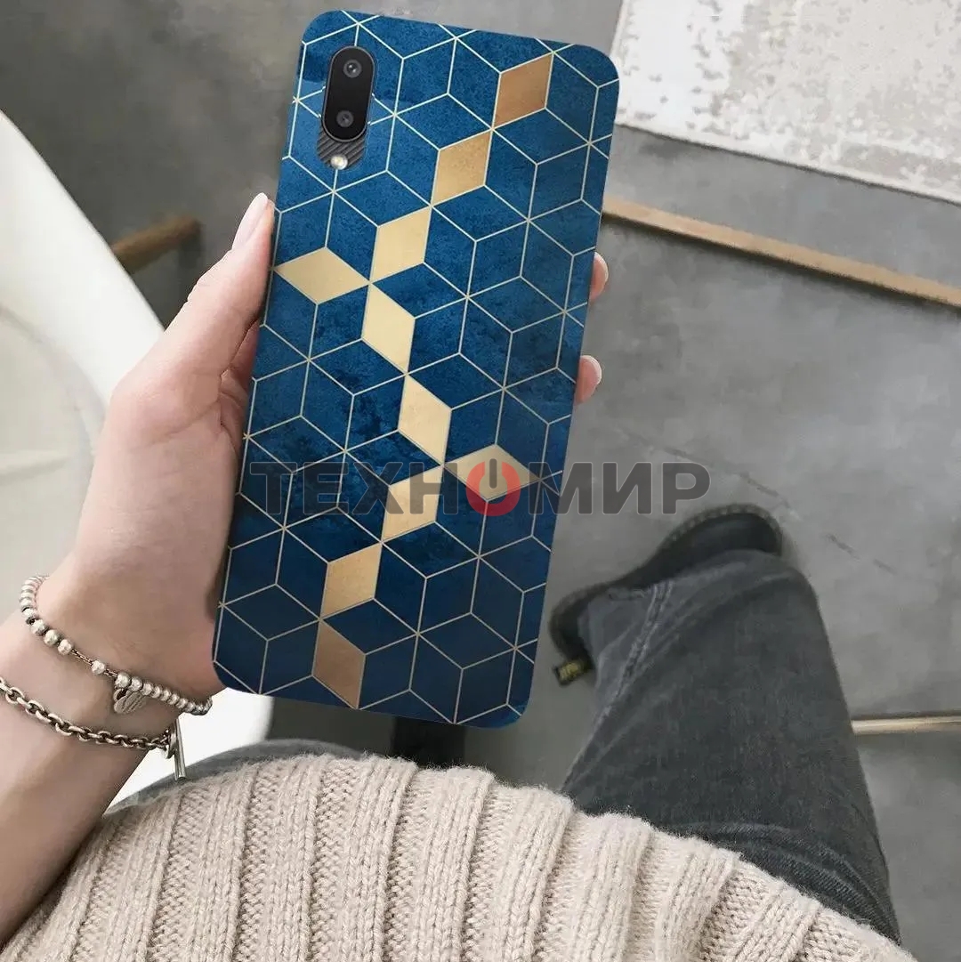 Чехол (клип-кейс) Gresso для Samsung Galaxy A02 Meridian синий (GR17AAAE8920)