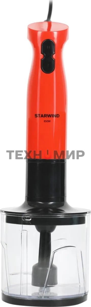 Блендер погружной Starwind SBP2201 850 Вт, красный/черный