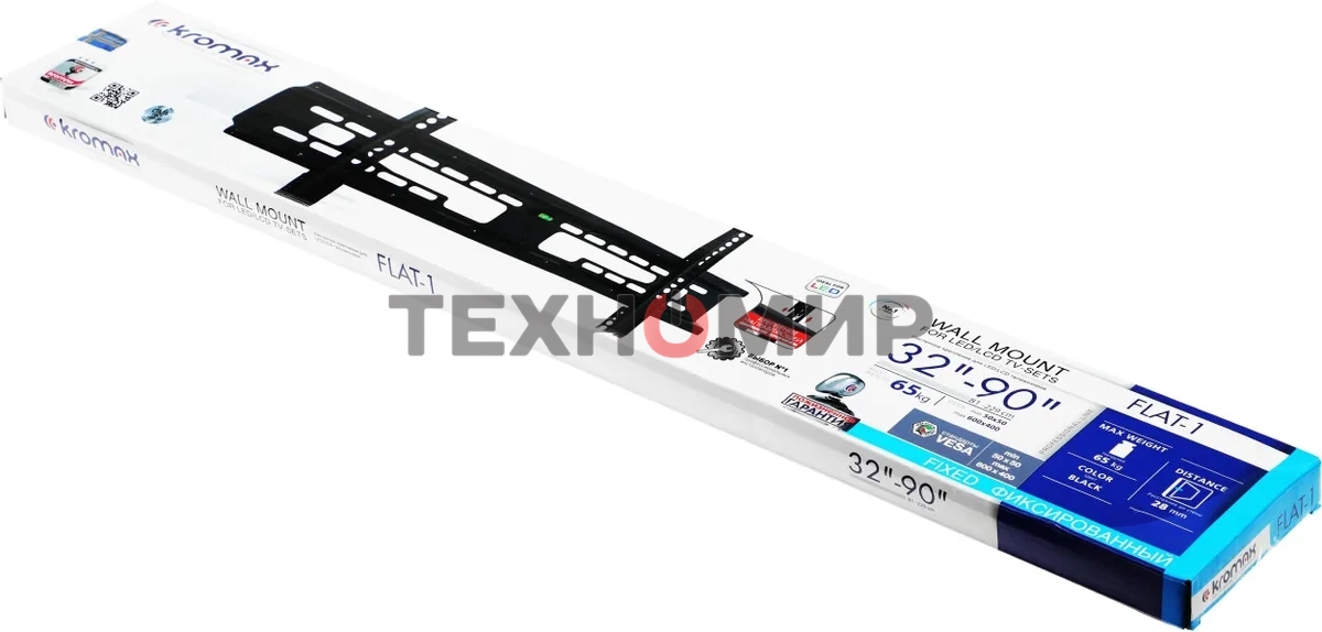 Кронштейн для телевизора Kromax FLAT-1 черный, 32
