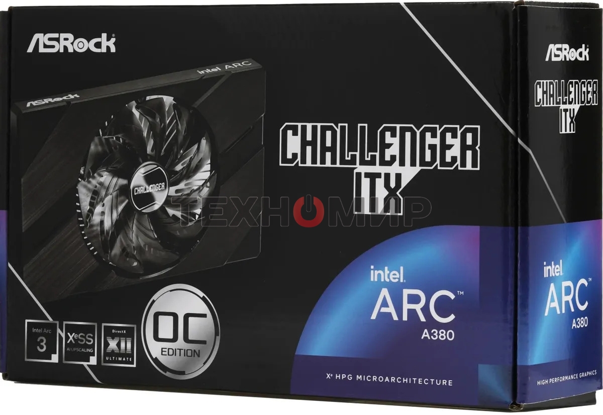 Видеокарта Intel Arc A380 Challenger ITX 6G OC