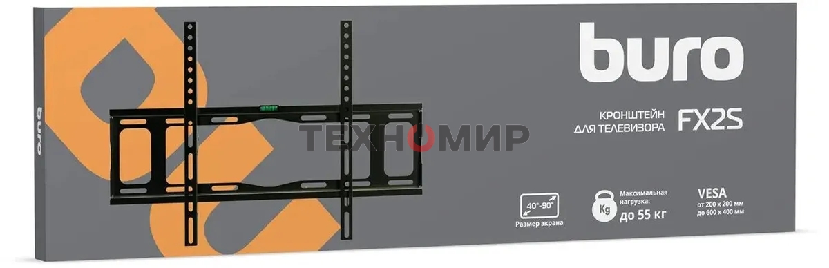 Кронштейн для телевизора Buro FX2S черный 40