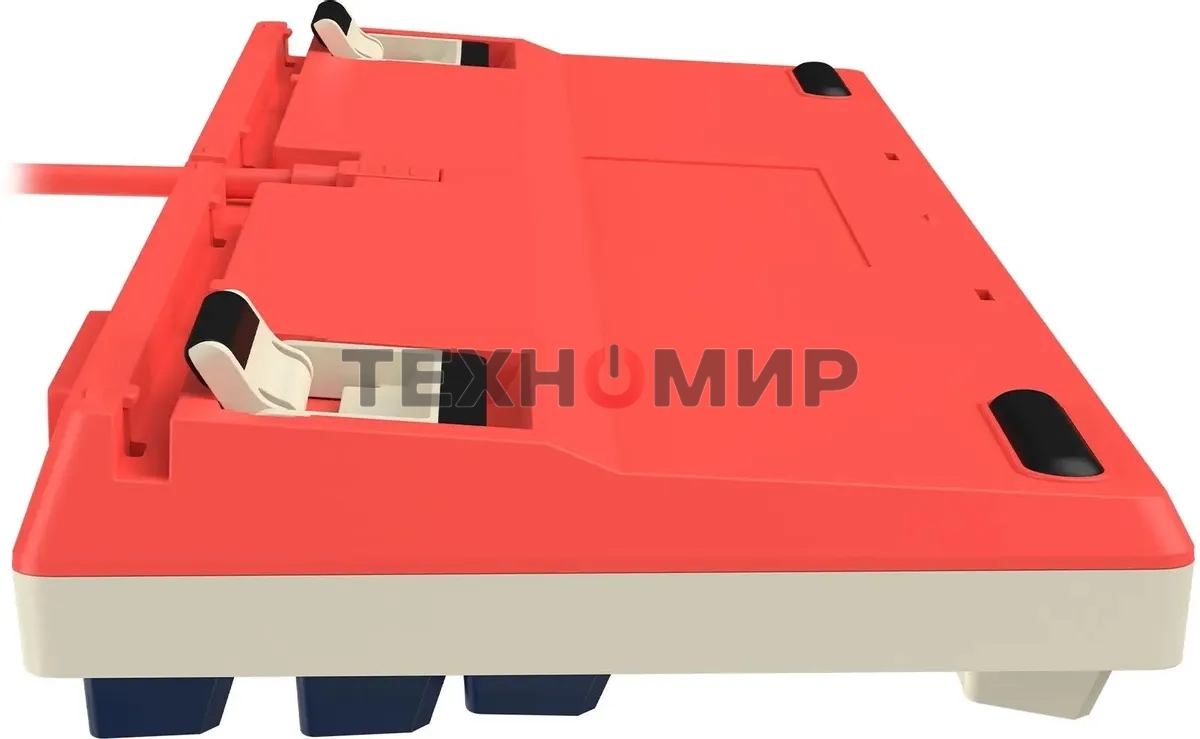 Клавиатура проводная A4Tech Bloody AT87 Proxy Boom USB бежевый/красный