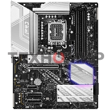 Материнская плата ASRock Z890 PRO RS, LGA1851, Intel Z890, 4xDDR5, 4xSATA, 4xM.2, 1xPCIe 5.0 x16, 2xThunderbolt 4, 1xUSB-A 3.2 Gen 2, 6xUSB-A 3.2 Gen 1, 4xUSB 2.0, 1xHDMI, 1xDP, 1x2.5Gb LAN, 3x3.5 мм, 7.1, ATX