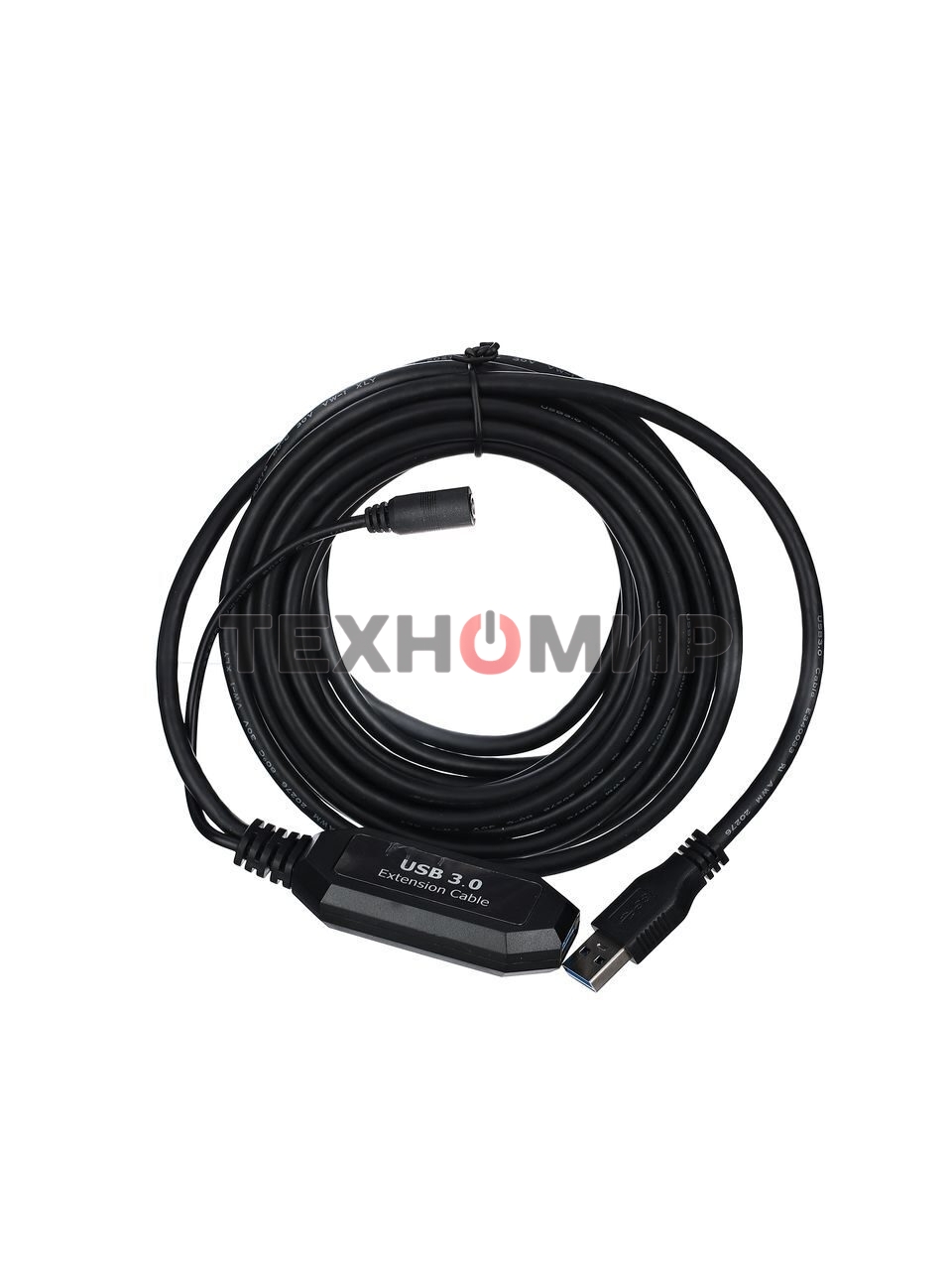 Кабель-адаптер USB3.0-repeater, удлинительный активный Am-->Af 5м VCOM