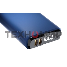 Портативный аккумулятор OLMIO QS-20, 20000mAh, 22.5W QuickCharge3.0/PowerDelivery, LCD, темно-серый