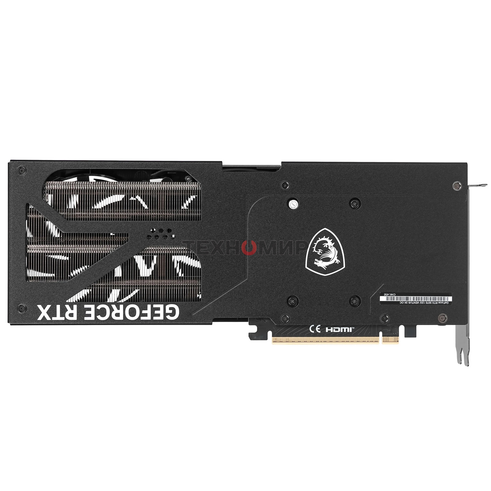Видеокарта MSI GeForce RTX 5070 12G VENTUS 3X OC