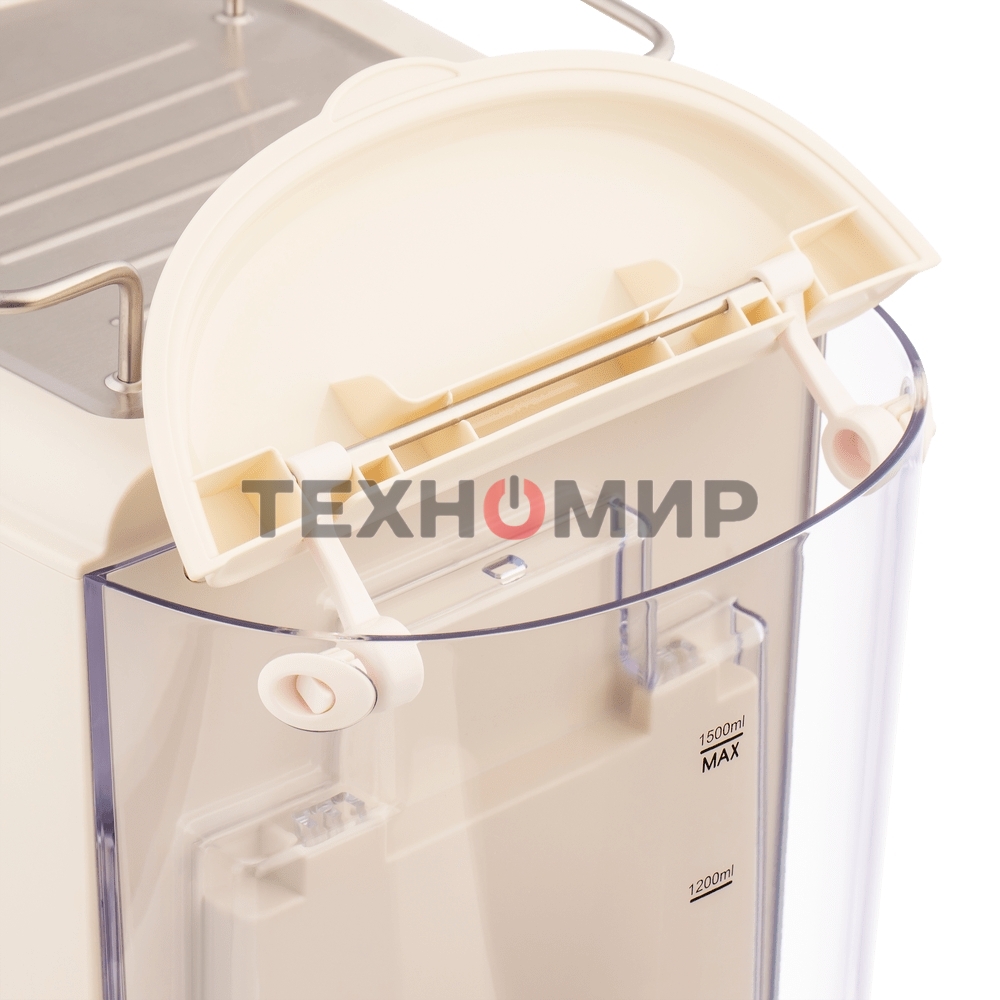 Кофеварка рожковая Maunfeld MF-737BG PRO бежевый, исп. кофе - молотый, 1.5 л, 1250 Вт, 15 бар