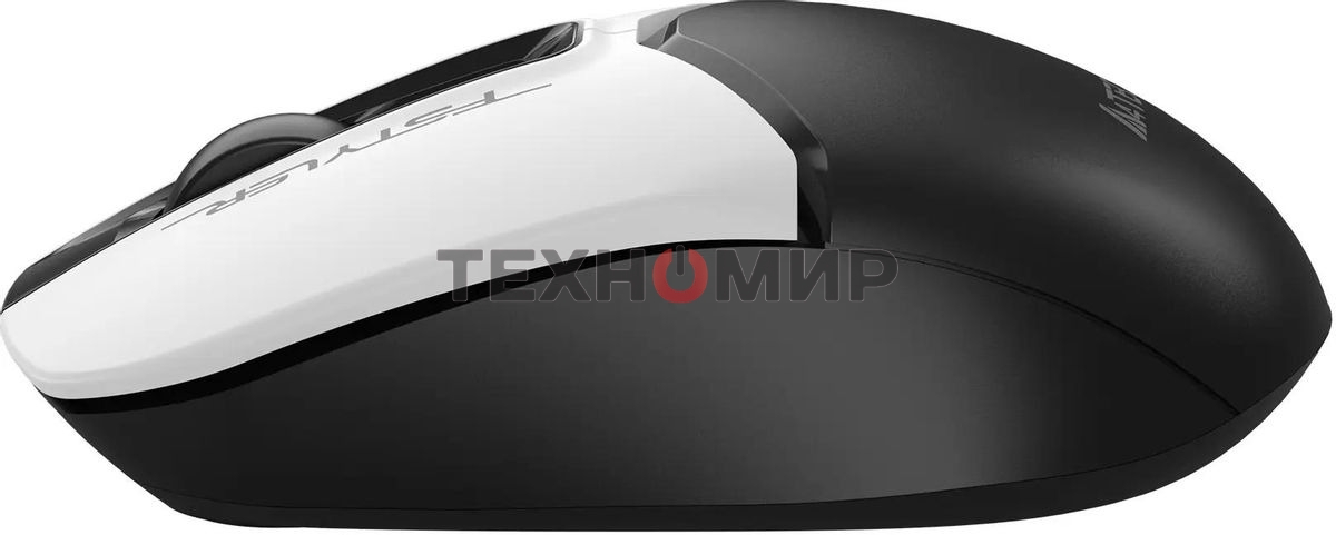 Мышь беспроводная A4Tech Fstyler FG12 белый/черный, 1200 dpi, радиоканал, USB, кнопки - 3