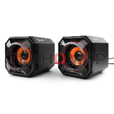 Акустическая система 2.0 Gembird SPK-405, пассив. излучатели, черный, 5 Вт, рег. громкости USB-питание