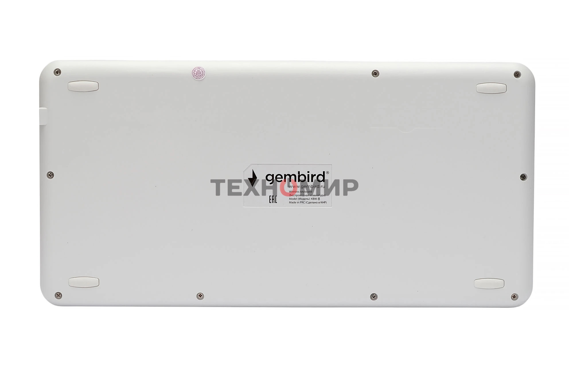 Клавиатура беспроводная Gembird KBW-8, 84кл, подставка для телефона, BT 5.1, белая