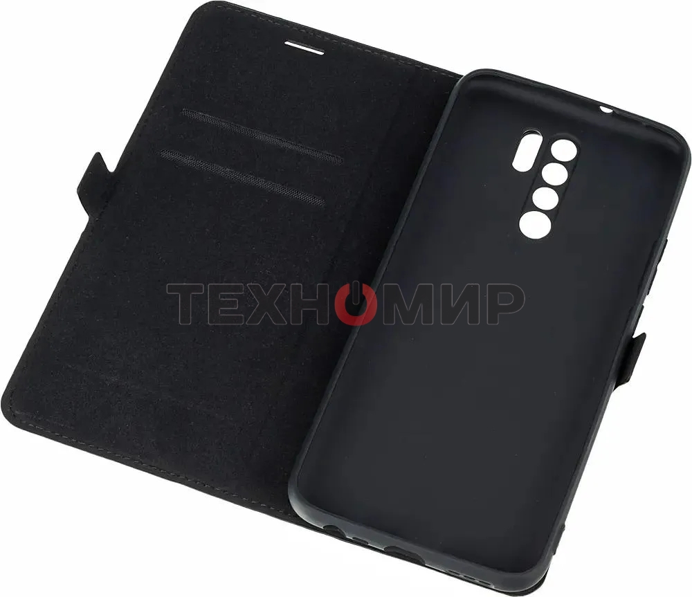 Чехол (флип-кейс) BORASCO для Xiaomi Redmi 9, черный